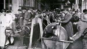 Trabajadores de Municiones durante la 1ª Guerra Mundial de Unbekannter Künstler
