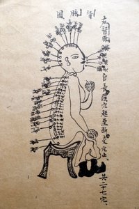 Museo de Medicina Tradicional Vietnamita, Los canales y vasos, Libro de acupuntura, Ciudad Ho Chi Minh, Vietnam