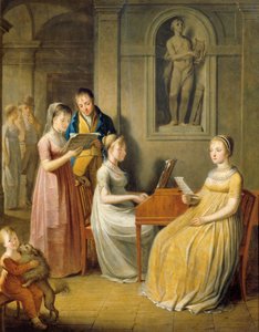 familia de hacer musica de Unbekannter Künstler