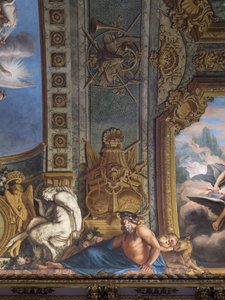 Figuras mitológicas. Decoración pintada por François Perrier de Unbekannt