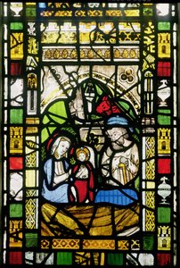 Natividad, inglés, principios del siglo XIV (vidriera) (detalle) de Unbekannt