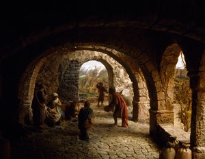 Natividad, diorama de la natividad, España, siglo XX de William M. Timlin
