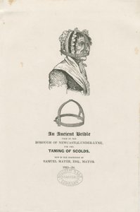 Newcastle-under-Lyme - Brida de regañona: grabado en madera, s.d. [c. 1833-4] de Unbekannt