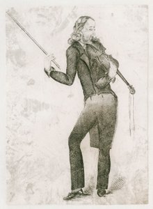 Niccolò Paganini - caricatura de Unbekannt