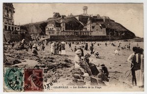 Normandía, Mancha, Granville: las rocas de la playa de William M. Timlin