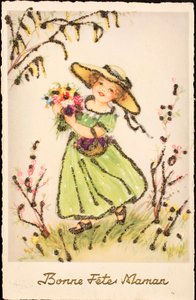 Tarjeta postal antigua / Feliz Día de la Madre de Unbekannt