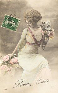 Feliz año, Deseo, Mujer Belle Époque de William M. Timlin