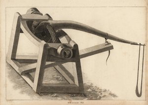 Onagro, un tipo de catapulta para proyectar piedras de Unbekannt