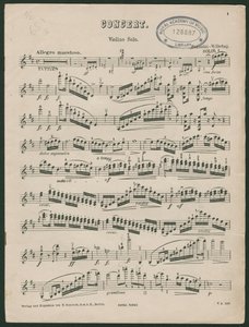 Concierto para violín nº 1 de Paganini, op 6 de Unbekannter Künstler