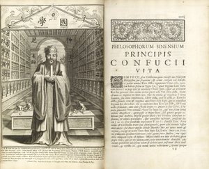 Páginas de Confucius Sinarum Philosophus (Confucio, el Filósofo de los Chinos) de Unbekannt