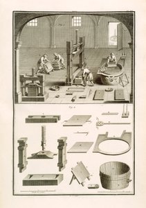 Fabricantes de papel, ilustración de 