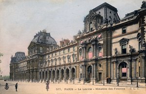 París, Francia: Le Louvre, Ministere des Finances de Unbekannter Künstler