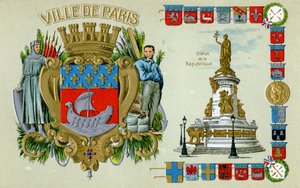 Postal de París de Unbekannter Künstler