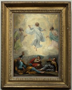 Iglesia parroquial (Parochiekerk Sint-Amandus en Sint-Blasius). Pintura. Transfiguración de Jesús. Anónimo. de Unbekannter Künstler