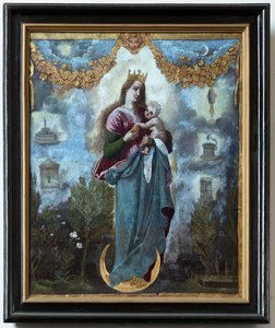 Iglesia parroquial (Parochiekerk Sint-Martinus). Pintura. Inmaculada Concepción o Virgen con el Niño. de Unbekannter Künstler