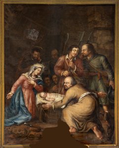 Iglesia parroquial (Schendelbeke, iglesia parroquial de St Amand). Pintar. de Unbekannter Künstler