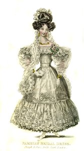 Vestido de novia parisino de 1830 de Unbekannter Künstler