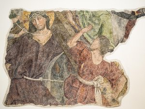 Pasión de Cristo, fresco de la catedral de Graz, Graz, Estiria, Austria, Europa (foto) de Unbekannter Künstler