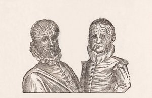 Pater annorum quadragina, & filus annorum viginti toto corpore pilosi de Unbekannt