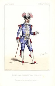 Paul Grassot como Tourangeot en Sylvandire de Leuven/Vanderburch, Theatre du Palais-Royal de Unbekannter Künstler