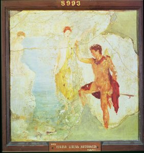 Perseo liberando a Andrómeda, de la Casa de los Cinco Esqueletos, Pompeya, 4º estilo decorativo, c.30 d.C. de Unbekannt