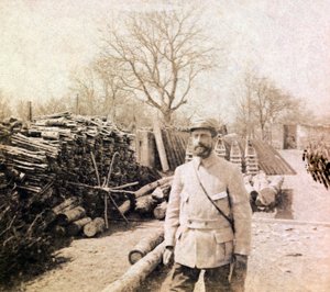 Fotografía de un álbum personal de un teniente de infantería durante los primeros meses de la Primera Guerra Mundial de Unbekannt