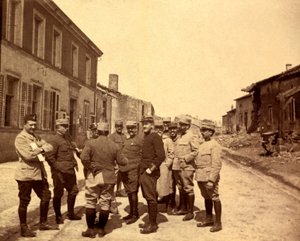 Fotografía de un álbum personal de un teniente de infantería durante los primeros meses de la Primera Guerra Mundial de Unbekannt