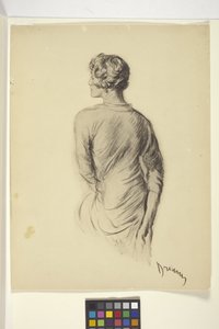 Retrato de mujer (reproducción fotográfica) de Unbekannter Künstler