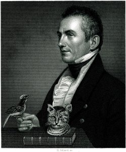 Retrato de Charles Waterton (1782 - 1865), naturalista viajero inglés sobre un grabado del siglo XIX. de Unbekannter Künstler