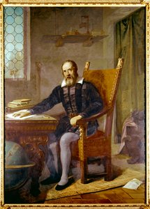 Retrato de Galileo Galilei dit Galilee (1564 - 1642) - Pintura anónima - Lastra a Signa, villa selva, Italia de Unbekannter Künstler