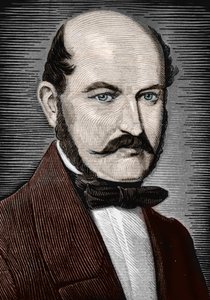 Retrato de Ignace Philippe Semmelweis, finales del siglo XIX (Grabado) de Unbekannter Künstler