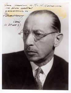 Retrato de Igor Stravinsky de Unbekannt
