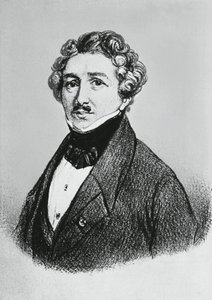 Retrato de Louis-Jacques-Mandé Daguerre (1787-1851), artista, físico y químico francés, reconocido por su invención del proceso de daguerrotipo