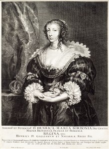 Retrato de la Reina Henrietta Maria de Borbón de Unbekannt