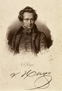 Retrato de Victor Hugo (litografía) de Unbekannter Künstler
