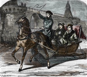 Retrato del Caballero de Eón en Rusia, junio de 1756