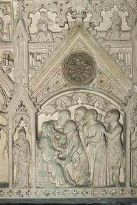 Portugal - Alcobaça. Tumba de Inés de Castro en el monasterio de Santa María de Benjamin Baud