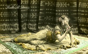 Postal con Ruth Saint Denis (Ruth Dennis)
