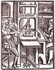 Imprenta 1511 (grabado) de Unbekannter Künstler