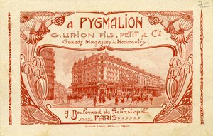 Pygmalion- anuncio de unos grandes almacenes franceses. de Unbekannter Künstler