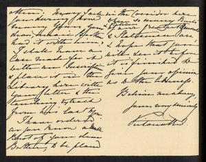 Reina Victoria - carta manuscrita a Miss Mary Augusta Gordon, agradeciéndole la biblia que recibió como regalo. de Unbekannter Künstler