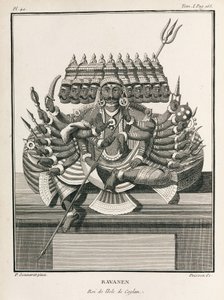 Ravanen, rey de la isla de Ceilán