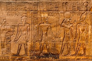 Alivio, se insufla nueva vida al faraón, Templo de Luxor, Tebas, Egipto, África (foto) de Unbekannter Künstler