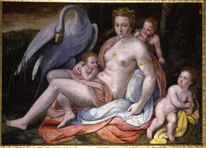Religión. Mitología griega. Leda y el cisne