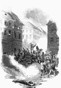 Revolución en Berlín en marzo de Unbekannter Künstler