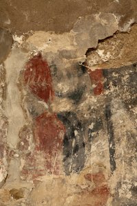 Ribelles. La iglesia. Interior. El ábside. Las pinturas murales. Detalle. Románico. de Unbekannt