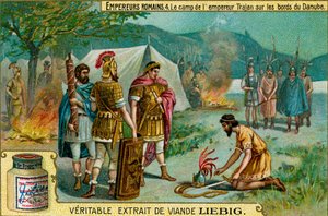 Emperadores romanos - Tarjeta de colección Liebig Meat Extract de Unbekannter Künstler