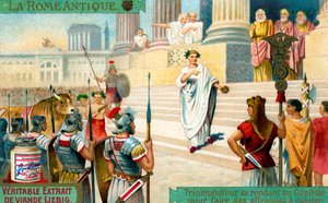 Triunfo romano - ceremonia civil/rito religioso de Unbekannter Künstler