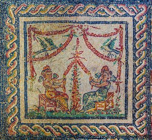 Villa romana con maravillosos suelos de mosaico de Unbekannter Künstler