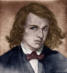 Rossetti, Dante Gabriel o Gabriel Charles Dante Rossetti - Poeta, pintor y traductor inglés 1828-1882. Autorretrato de juventud. de Unbekannter Künstler